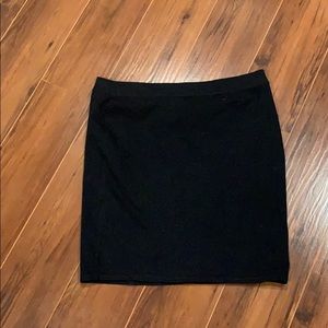 Black Fitted Mini Skirt